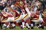 LANDOVER, MD - DECEMBER 21: Quarterback  Jason Campbell #17 of the Washington Redskins calls the play at the line of scrimmage during the game of the Philadelphia Eagles on December 21, 2008 at FedEx Field in Landover, Maryland.  (Photo by Kevin C. Cox/Getty Images)