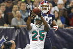 TORONTO, ON - DECEMBER 07: Will Allen #25 of the Miami Dolphins intercepts a pass in the end zone intended for Lee Evans #83 of the Buffalo Bills on December 7, 2008  at Rogers Centre in Toronto, Ontario, Canada. The Dolphins won 16-3.  (Photo by Rick Stewart/Getty Images)