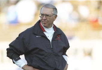 2 Nov 1996:  Head coach Ted Tollner of the San Diego State Aztecs looks on during a game against the San Jose State Spartans at Spartan Stadium in San Jose, California.  San Diego State won the game 49-20. Mandatory Credit: Todd Warshaw  /Allsport