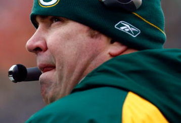 GREEN BAY, WI - DECEMBER 07:  Green Bay Packers head coach Mike McCarthy looks on from the sideline during the second half against the Houston Texans at Lambeau Field on December 7, 2008 in Green Bay, Wisconsin. The Texans defeated the Packers 24-21.  (Photo by Jeff Gross/Getty Images)