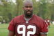 ASHBURN, VA - MAY 1:  Albert Haynesworth #92 of the Washington Redskins walks off the field after minicamp on May 1, 2009 at Redskins Park in Ashurn, Virginia.   (Photo by Mitchell Layton/Getty Images)