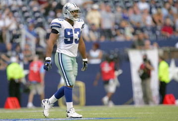 IRVING, TX - AUGUST 9:  Anthony Spencer #93 of the Dallas Cowboys walks on the field before the preseason game against the Indianapolis Colts at Texas Stadium on August 9, 2007 in Irving, Texas. (Photo by Ronald Martinez/Getty Images)