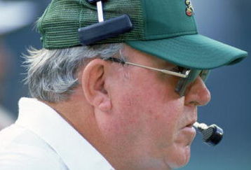PHILADELPHIA - SEPTEMBER 10:  Head coach Buddy Ryan of the Philadelphia Eagles watches the game against the Seattle Seahawks at Veterans Stadium on September 10, 1989 in Philadelphia, Pennsylvania. The Eagles crushed the Seahawks 31-7. (Photo by Doug Pensinger/Getty Images)