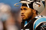 CHARLOTTE, NC - JANUARY 10:  Wide receiver Steve Smith #89 of the Carolina Panthers looks on during warm-ups before the game against the Arizona Cardinals during the NFC Divisional Playoff Game on January 10, 2009 at Bank of America Stadium in Charlotte, North Carolina.  (Photo by Streeter Lecka/Getty Images)