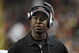 ATLANTA - DECEMBER 14: Defensive backs coach Raheem Morris of the Tampa Bay Buccaneers directs play against the Atlanta Falcons at the Georgia Dome on December 14, 2008 in Atlanta, Georgia. (Photo by Al Messerschmidt/Getty Images)
