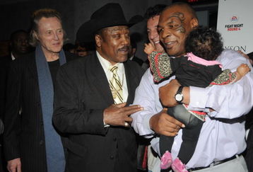 NEW YORK - APRIL 20:  (L-R) Christopher Walken, Joe Frazier, Adam Yauch and Mike Tyson attends Sony Pictures Classics' screening of 'Tyson' at the AMC Loews 19th Street on April 20, 2009 in New York City, New York. (Photo by Brad Barket/Getty Images)