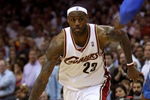CLEVELAND - MAY 22:  LeBron James #23 of the Cleveland Cavaliers handles the ball against the Orlando Magic in Game Two of the Eastern Conference Finals during the 2009 Playoffs at Quicken Loans Arena on May 22, 2009 in Cleveland, Ohio. NOTE TO USER: User expressly acknowledges and agrees that, by downloading and or using this photograph, User is consenting to the terms and conditions of the Getty Images License Agreement  (Photo by Elsa/Getty Images)