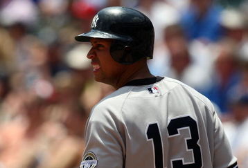 ARLINGTON, TX - MAY 25:  Third baseman Alex Rodriguez #13 of the New York Yankees during play with the Texas Rangers on May 25, 2009 at Rangers Ballpark in Arlington, Texas.  (Photo by Ronald Martinez/Getty Images)