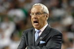 DETROIT - APRIL 06:  Head coach Roy Williams of the North Carolina Tar Heels looks on against the Michigan State Spartans during the 2009 NCAA Division I Men's Basketball National Championship game at Ford Field on April 6, 2009 in Detroit, Michigan.  (Photo by Andy Lyons/Getty Images)