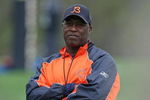 LAKE FOREST, IL - MAY 01: Head coach Lovie Smith of the Chicago Bears watches a rookie mini-camp practice on May 1, 2009 at Halas Hall in Lake Forest, Illinois.  (Photo by Jonathan Daniel/Getty Images)