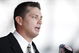 DETROIT , MI - JANUARY 16:  Jim Schwartz head coach of the Detroit Lions talks during a press conference after being introduced on January 16, 2009 at Ford Field in Detroit, Michigan.  (Photo by Gregory Shamus/Getty Images)