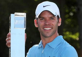 WENTWORTH, ENGLAND - MAY 24:  Paul Casey of England celebrates victory with his trophy after the Final Round of the BMW PGA Championship at Wentworth on May 24, 2009 in Virginia Water, England.  (Photo by David Cannon/Getty Images)