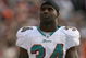 DENVER - NOVEMBER 02: Running back Ricky Williams #34 of the Miami Dolphins awaits action against the Denver Broncos during NFL action at Invesco Field at Mile High on November 2, 2008 in Denver, Colorado. The Dolphins defeated the Broncos 26-17. (Photo by Doug Pensinger/Getty Images)