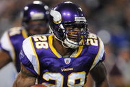 MINNEAPOLIS - DECEMBER 21: Adrian Peterson #28 of the Minnesota Vikings carries the ball during an NFL game against the Atlanta Falcons at the Hubert H. Humphrey Metrodome, on December 21, 2008 in Minneapolis, Minnesota. (Photo by Tom Dahlin/Getty Images)