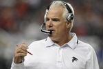 ATLANTA - DECEMBER 14:  Coach Mike Smith of the Atlanta Falcons directs play against the Tampa Bay Buccaneers  at the Georgia Dome on December 14, 2008 in Atlanta, Georgia.  (Photo by Al Messerschmidt/Getty Images) 