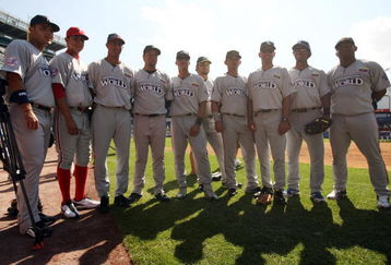 BRONX, NY - JULY 13:  Players of the World Futures Team pose during the 2008 XM All-Star Futures Game at Yankee Stadium on July13, 2008 in the Bronx borough of New York City.  (Photo by Chris McGrath/Getty Images)