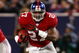 EAST RUTHERFORD, NJ - DECEMBER 03: Brandon Jacobs #27 of the New York Giants runs with the ball againt the Dallas Cowboys at Giants Stadium on December 3, 2006 in East Rutherford, New Jersey. (Photo by Chris McGrath/Getty Images)
