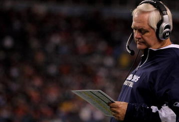 DENVER - AUGUST 16:  Head coach Wade Phillips of the Dallas Cowboys leads his team against the Denver Broncos during preseason NFL action at Invesco Field at Mile High on August 16, 2008 in Denver, Colorado. The Broncos defeated the Cowboys 23-13.  (Photo by Doug Pensinger/Getty Images)