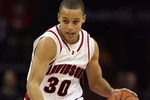 CHARLOTTE, NC - DECEMBER 6:  Stephen Curry #30 of the Davidson Wildcats drives during the game against the North Carolina State Wolfpack at Time Warner Cable Arena on December 6, 2008 in Charlotte, North Carolina. (Photo by Streeter Lecka/Getty Images)