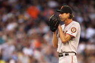 SEATTLE - MAY 22:  Randy Johnson #51 of the San Francisco Giants pitches during the game against the Seattle Mariners on May 22, 2009 in Seattle, Washington. The Mariners defeated the Giants 2-1 in twelve innings. (Photo by Otto Greule Jr/Getty Images)
