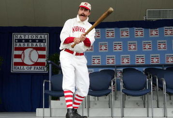 COOPERSTOWN, NY - JULY 27:  Tim Wiles performs 'Casey at the Bat' at Clark Sports Center prior to the Baseball Hall of Fame induction ceremony on July 27, 2008 in Cooperstown, New York.  (Photo by Jim McIsaac/Getty Images)