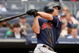 NEW YORK - APRIL 19:  Grady Sizemore #24 of the Cleveland Indians bats against the New York Yankees at Yankee Stadium on April 19, 2009 in the Bronx borough of New York City.  (Photo by Ezra Shaw/Getty Images)