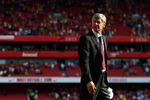 LONDON, ENGLAND - MAY 24:  Arsenal Manager Arsene Wenger looks on after the Barclays Premier League match between Arsenal and Stoke City at Emirates Stadium on May 24, 2009 in London, England.  (Photo by Ryan Pierse/Getty Images)