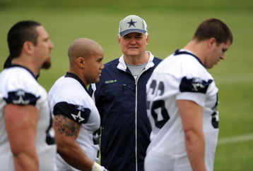 IRVING, TX - MAY 01:  Head coach Wade Phillips of the Dallas Cowboys during rookie mini camp on May 1, 2009 in Irving, Texas.  (Photo by Ronald Martinez/Getty Images)