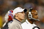 TORONTO, ON - DECEMBER 07:  Head coach Dick Jauron of the Buffalo Bills watches the action during the game against the Miami Dolphins on December 7, 2008 at Rogers Centre in Toronto, Ontario, Canada. The Dolphins won 16-3. (Photo by Rick Stewart/Getty Images)