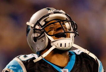 CHARLOTTE, NC - JANUARY 10:  Steve Smith #89 of the Carolina Panthers reacts to an interception during the game against the Arizona Cardinals during the NFC Divisional Playoff Game on January 10, 2009 at Bank of America Stadium in Charlotte, North Carolina.  (Photo by Streeter Lecka/Getty Images)