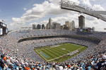 CHARLOTTE, NC - SEPTEMBER 14:  General view of the interior of Bank of America Stadium during the game between the Chicago Bears and the Carolina Panthers on September 14, 2008 in Charlotte, North Carolina.  (Photo by Streeter Lecka/Getty Images)