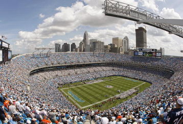 CHARLOTTE, NC - SEPTEMBER 14:  General view of the interior of Bank of America Stadium during the game between the Chicago Bears and the Carolina Panthers on September 14, 2008 in Charlotte, North Carolina.  (Photo by Streeter Lecka/Getty Images)