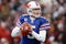 ORCHARD PARK - NOVEMBER 30:  Quarterback  Trent Edwards #5 of the Buffalo Bills drops back to pass the ball during the game against the San Francisco 49ers on November 30, 2008 at Ralph Wilson Stadium in Orchard Park, New York. (Photo by: Rick Stewart/Getty Images)
