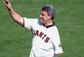 SAN FRANCISCO - OCTOBER 12:  Retired Giants' pitcher Dave Dravecky throws out the ceremonial first pitch prior to the start of Game three of the National League Championship Series between the San Francisco Giants and the St. Louis Cardinals during the 2002 World Series at Pacific Bell Park on October 12, 2002 in San Francisco, California.  Cardinals defeated the Giants 5-4  (Photo by Matthew Stockman/Getty Images)