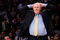 LOS ANGELES, CA - MAY 21:  Head coach George Karl of the Denver Nuggets reatcs in the fourth quarter against the Los Angeles Lakers in Game Two of the Western Conference Finals during the 2009 NBA Playoffs at Staples Center on May 21, 2009 in Los Angeles, California. NOTE TO USER: User expressly acknowledges and agrees that, by downloading and or using this photograph, User is consenting to the terms and conditions of the Getty Images License Agreement.  (Photo by Kevork Djansezian/Getty Images)