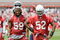 TEMPE, AZ - MAY 2 :  Will Davis #59 and Cody Brown #52 of the Arizona Cardinals watch a drill during a team minicamp at the team training facility on May 2, 2009 in Tempe, Arizona.  (Photo by Jonathan Willey/Getty Images)