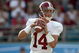 JACKSONVILLE, FL - SEPTEMBER 29: Quarterback John Parker Wilson #4 of the University of Alabama rolls out against the Florida State University September 29, 2007 at Jacksonville Municipal Stadium in Jacksonville, Florida. (Photo by Marc Serota/Getty Images) 