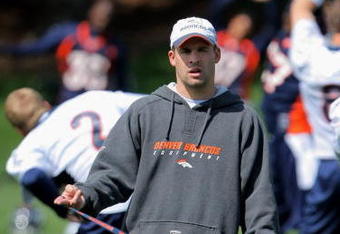 ENGLEWOOD, CO - MAY 03:  Head coach Josh McDaniels of the Denver Broncos oversees practice during minicamp at the Broncos training facility on May 3, 2009 in Englewood, Colorado.  (Photo by Doug Pensinger/Getty Images)