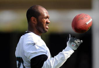 JACKSONVILLE, FL - MAY 1:  Wide receiver Torry Holt #81 of the Jacksonville Jaguars watches play during a team mini-camp on May 1, 2009 on the practice fields at Jacksonville Municipal Stadium in Jacksonville, Florida.  (Photo by Al Messerschmidt/Getty Images)