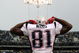 OAKLAND, CA - DECEMBER 14: Randy Moss #81 of the New England Patriots celeberates after scoring a touchdown against the Oakland Raiders during an NFL game on December 14, 2008 at the Oakland-Alameda County Coliseum in Oakland, California. (Photo by Jed Jacobsohn/Getty Images)