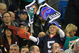 TORONTO, ON - DECEMBER 07: A young fan of the Buffalo Bills waves flags during play against the Miami Dolphins on December 7, 2008 at Rogers Centre in Toronto, Ontario, Canada. The Dolphins won 16-3. (Photo by Rick Stewart/Getty Images)