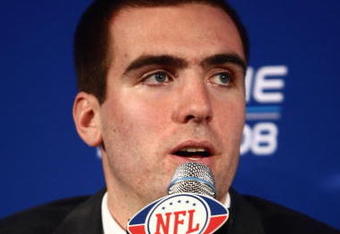 TAMPA, FL - JANUARY 29:  Joe Flacco of the Baltimore Ravens talks to the media during the 'Diet Pepsi Rookie of the Year' press conference at the Tampa Convention Center on January 29, 2009 in Tampa, Florida.  (Photo by Chris McGrath/Getty Images)