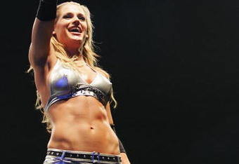 SYDNEY, AUSTRALIA - JUNE 15:  Michelle McCool waves to the fans during WWE Smackdown at Acer Arena on June 15, 2008 in Sydney, Australia.  (Photo by Gaye Gerard/Getty Images)