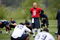 RENTON, WA - MAY 2:  Matt Hasselbeck #8 of the Seattle Seahawks laughs while stretching during minicamp at the Seahawks training facility on May 2, 2009 in Renton, Washington. (Photo by Otto Greule Jr/Getty Images) 