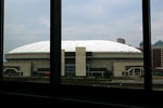 INDIANAPOLIS - SEPTEMBER 21:  A view of the RCA Dome taken from Lucas Oil Stadium on September 21, 2008 in Indianapolis, Indiana.  (Photo by Ronald Martinez/Getty Images)