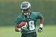 PHILADELPHIA - MAY 1: Wide receiver Jeremy Maclin #18 of the Philadelphia Eagles runs the ball during minicamp practice at the NovaCare Complex on May 1, 2009 in Philadelphia, Pennsylvania. (Photo by Hunter Martin/Getty Images)