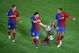 ROME - MAY 27:  Thierry Henry of Barcelona and Lionel Messi of Barcelona celebrate winning the UEFA Champions League Final match between Manchester United and Barcelona at the Stadio Olimpico on May 27, 2009 in Rome, Italy. Barcelona won 2-0.  (Photo by Paul Gilham/Getty Images)