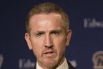 ST. LOUIS, MO. - JANUARY 19:  Newly appointed St. Louis Rams' head coach Steve Spagnuolo addresses the media during his introductory press conference on January 19, 2009 at the Russell Training Center in St. Louis, Missouri.  (Photo by Dilip Vishwanat/Getty Images)