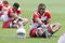 TEMPE, AZ - MAY 2 :  Chris Wells #26 of the Arizona Cardinals stretches during a team minicamp at the team training facility on May 2, 2009 in Tempe, Arizona.  (Photo by Jonathan Willey/Getty Images)