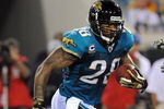 JACKSONVILLE, FL - OCTOBER 05:  Fred Taylor #28 of the Jacksonville Jaguars runs for yardage in a game against the Pittsburgh Steelers at Jacksonville Municipal Stadium on October 5, 2008 in Jacksonville, Florida.  (Photo by Sam Greenwood/Getty Images)